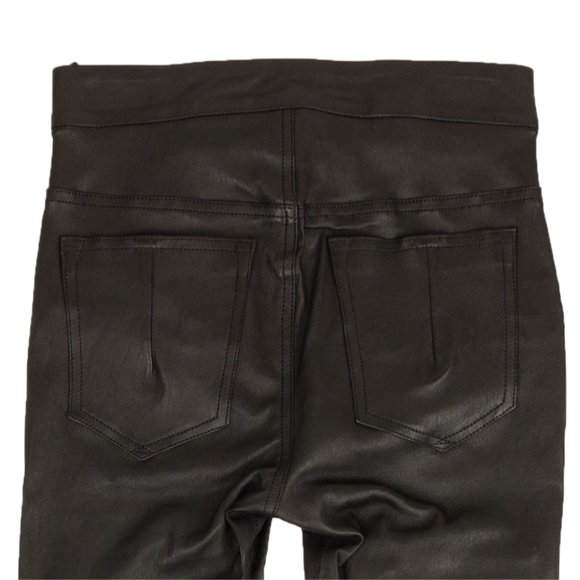 UNRAVEL PROJECT Black Leather Zipper Skinny Pants Size 25 $2240 - Picture 4 of 4